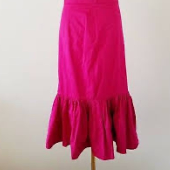 Zara pink ruffle hem skirt size XS - Picture 1 of 3